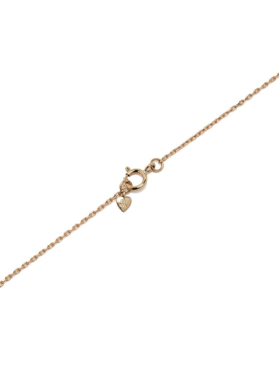 Shop Dinny Hall 10kt Gold Folded Heart Charm Necklace