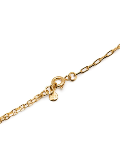 Shop Dinny Hall Thalassa Small T-bar Necklace In Gold