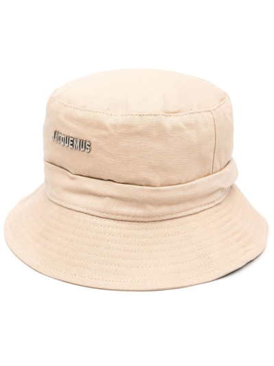 Jacquemus Neutral Le Bob Gadjo Bucket Hat In Neutrals
