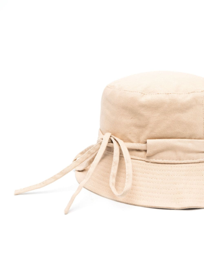 Jacquemus Neutral Le Bob Gadjo Bucket Hat In Neutrals