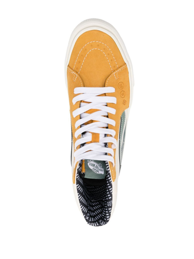 Shop Vans Ua Og Sk8-hi Top Sneakers In Yellow