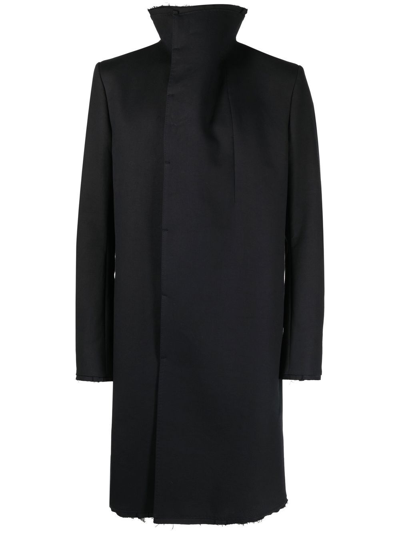 Shop Boris Bidjan Saberi Raw-cut Finish Coat In Black