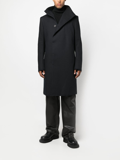 Shop Boris Bidjan Saberi Raw-cut Finish Coat In Black