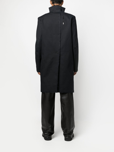 Shop Boris Bidjan Saberi Raw-cut Finish Coat In Black