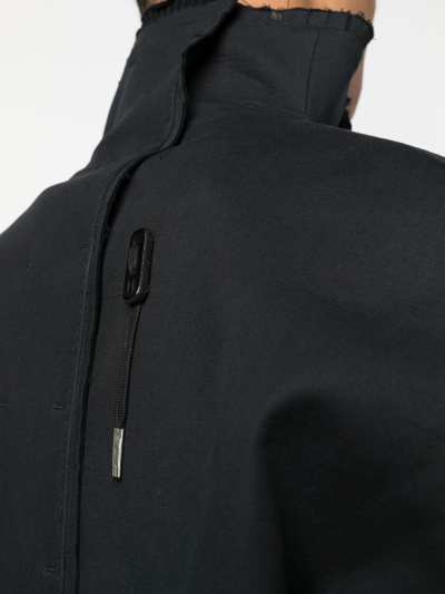 Shop Boris Bidjan Saberi Raw-cut Finish Coat In Black