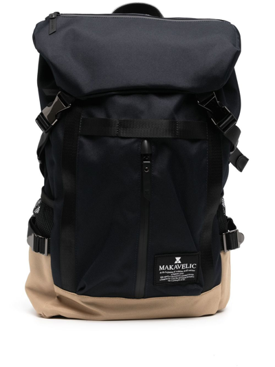 Shop Makavelic Chase Double Line 2 Backpack In Black