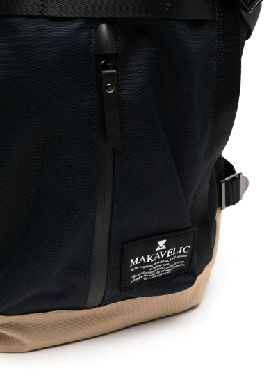 Shop Makavelic Chase Double Line 2 Backpack In Black