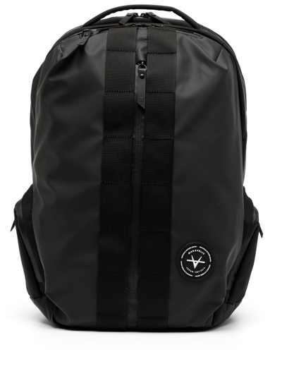 Shop Makavelic Logo-patch Multi-compartment Backpack In Black