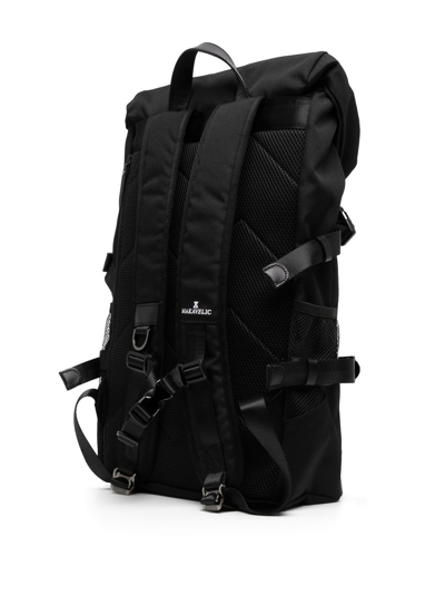 Shop Makavelic Logo-patch Backpack In Black