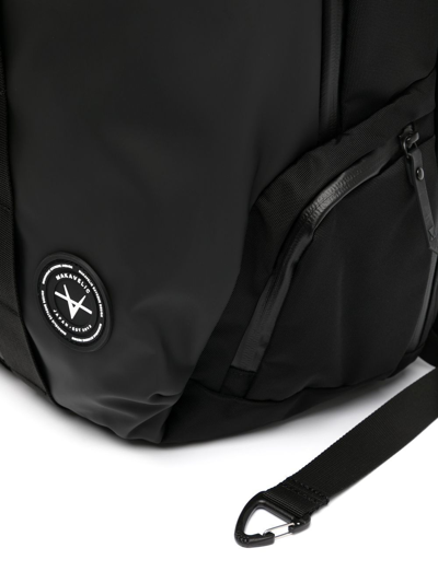 Shop Makavelic Logo-patch Multi-compartment Backpack In Black