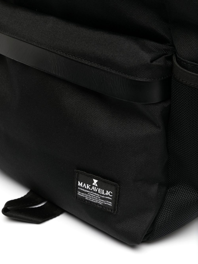 Shop Makavelic Logo-patch Backpack In Black