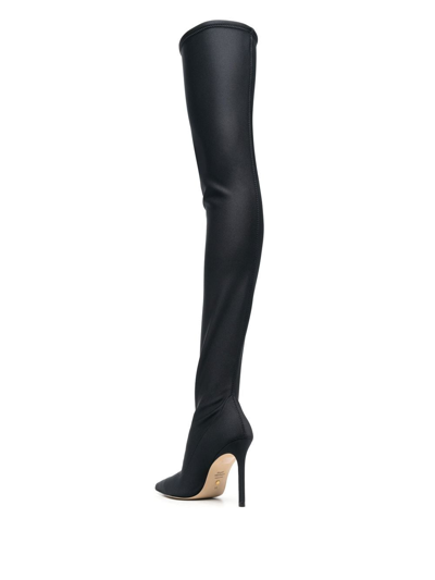 Shop Stuart Weitzman Over-the-knee Stretch Boots In Black