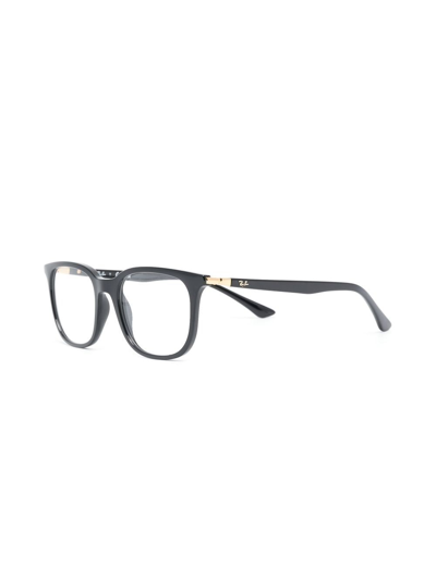 Shop Ray Ban Square-frame Optical Glasses In Black