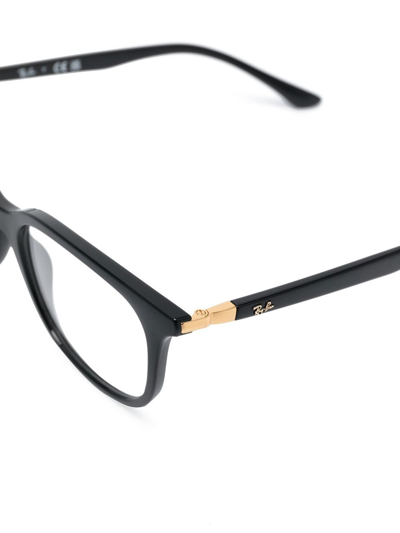 Shop Ray Ban Square-frame Optical Glasses In Black
