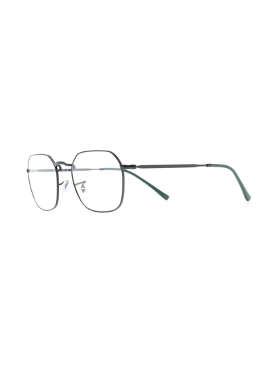 Ray Ban Jim Round-frame Glasses In Black