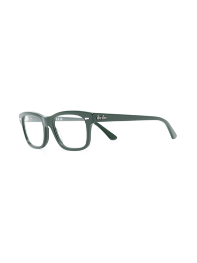 Ray Ban Square-frame Glasses In Green