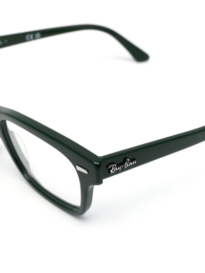Ray Ban Square-frame Glasses In Green