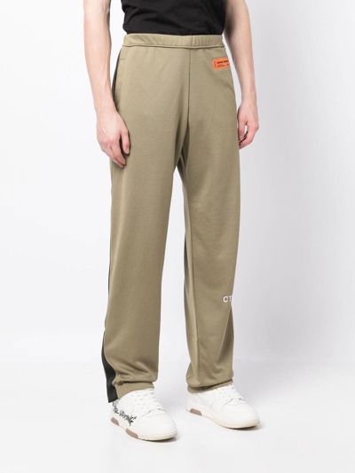 Heron Preston Elasticated-waist Track Pants In Green