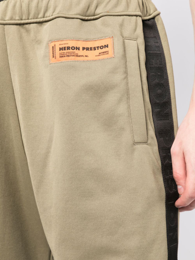 Heron Preston Elasticated-waist Track Pants In Green
