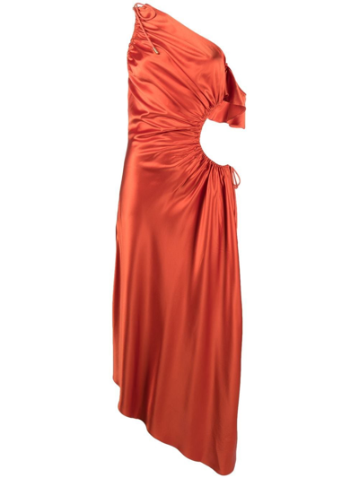 Cult Gaia Bellamy Dress In Orange