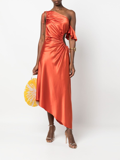 Cult Gaia Bellamy Dress In Orange