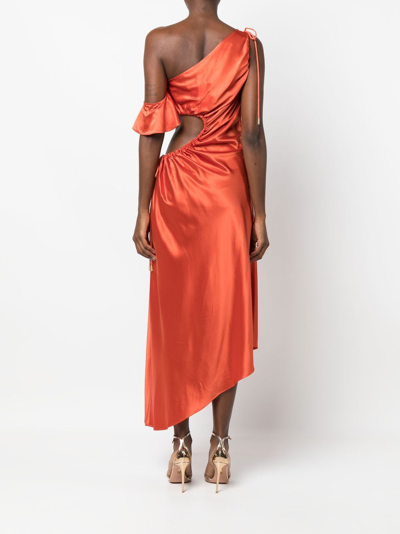 Cult Gaia Bellamy Dress In Orange