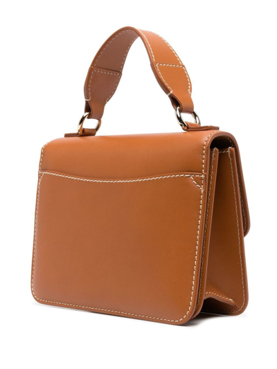 Shop Chloé Small Kattie Tote Bag In Brown