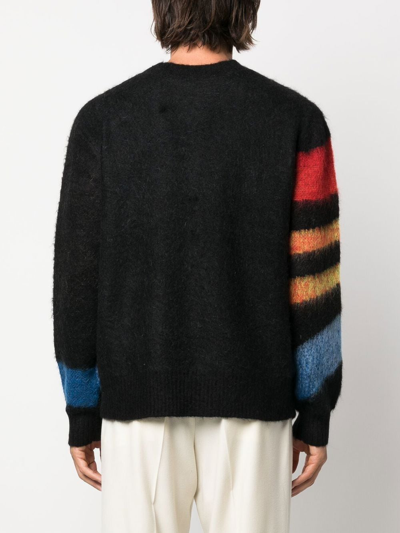 Misc Casablanca Casablanca Jacquard Monogram Knit Sweater in Multicolor Mohair