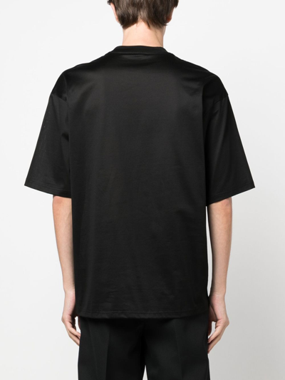Shop Low Brand Logo Patch T-shirt In Black