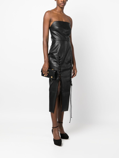 Valentino Roman Stud Chain Shoulder Bag In Black