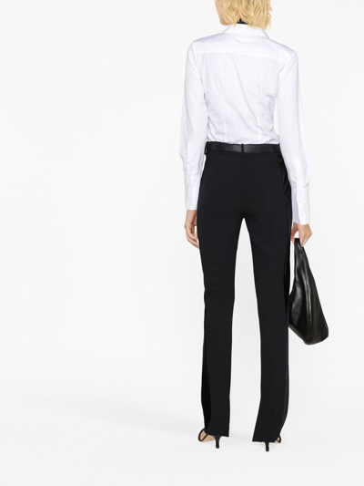Shop Victoria Beckham Straight-leg Tailored Trousers In Black