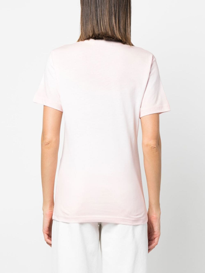 Shop Chiara Ferragni Eyelike-patch Short-sleeve T-shirt In Pink