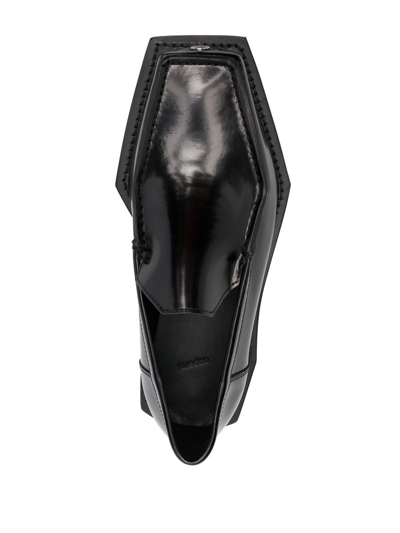 Shop Coperni 3d Vector Polished Loafers In Black