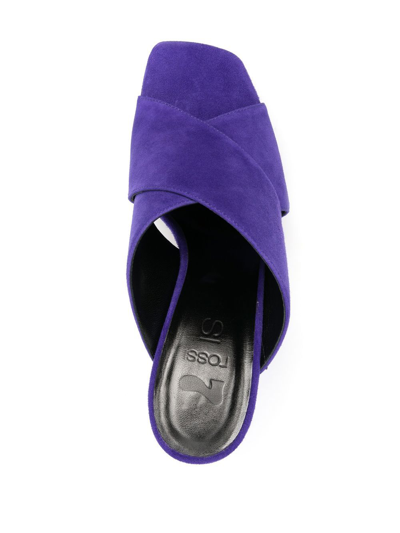 Si Rossi 135mm Slip-on Sandals In Purple