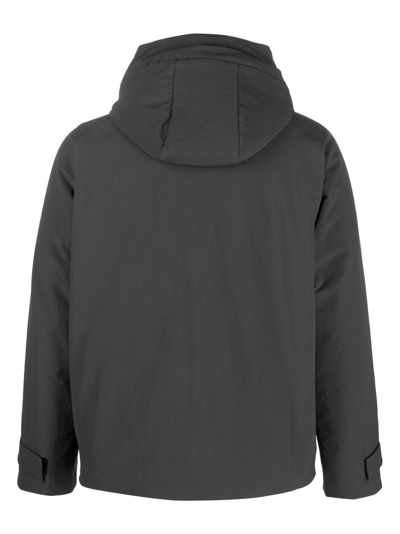 Gr10k Hooded Padded Bomber Jacket In Grey