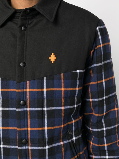 Marcelo Burlon County Of Milan Marcelo Burlon Long-sleeved Shirt In Blue