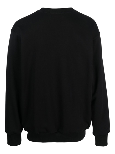 Shop Styland X Notrainproof Crew-neck Organic Cotton Sweatshirt In Black