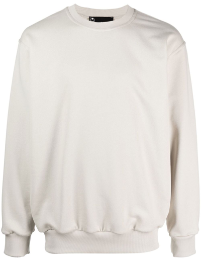 Shop Styland X Notrainproof Crew-neck Organic Cotton Sweatshirt In Grey