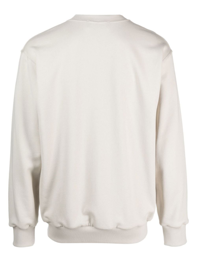 Shop Styland X Notrainproof Crew-neck Organic Cotton Sweatshirt In Grey