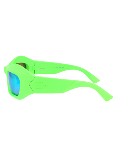 Shop Bottega Veneta Sunglasses In 007 Green Green Green