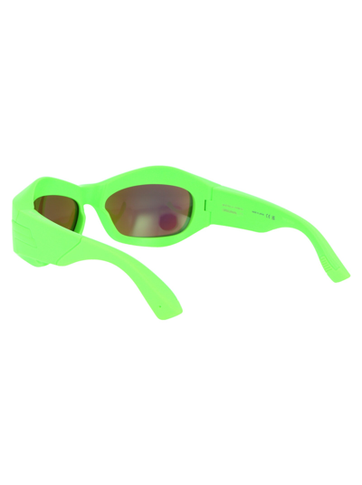 Shop Bottega Veneta Sunglasses In 007 Green Green Green