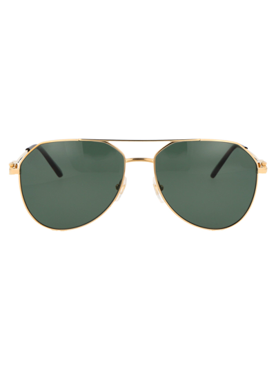 Ct0364s Sunglasses In 002 Gold Gold Green