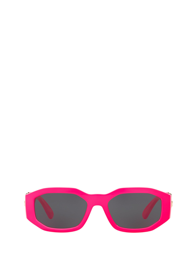 Shop Versace Eyewear Sunglasses In Fuxia Fluo