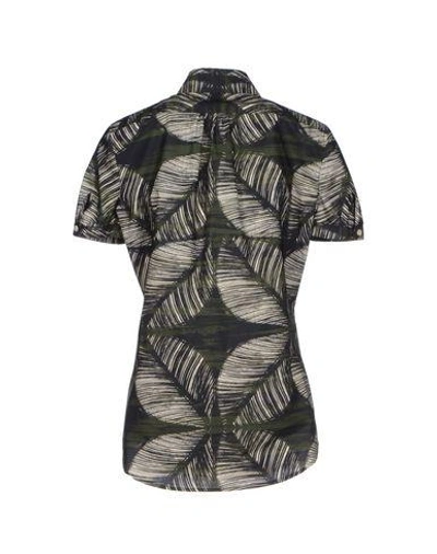 Shop Dsquared2 Patterned Shirts & Blouses In Dark Green