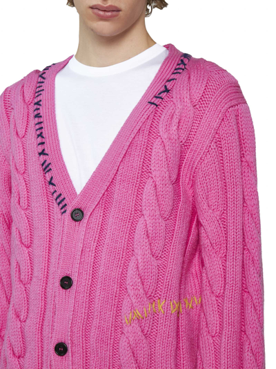 Shop Marni Cardigan In Fuchsia Fluo