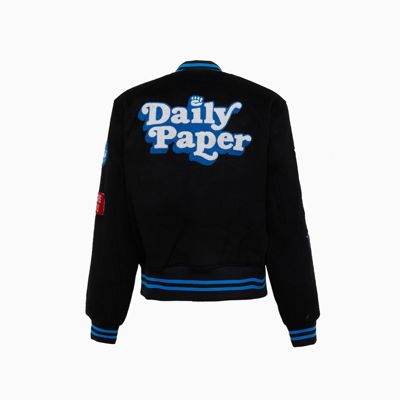 Shop Daily Paper Bomber Jacket In Black
