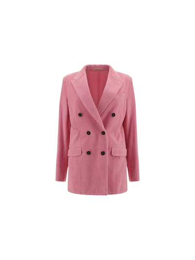 Shop Massimo Alba Carlotta Blazer Jacket In Pink