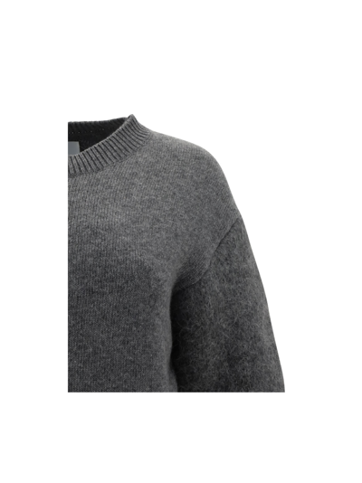 Shop Jil Sander Sweater In Grey Melange