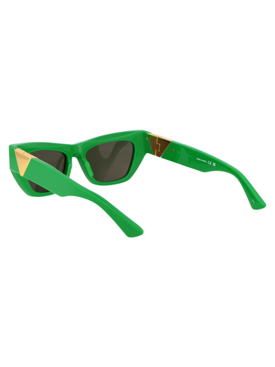 Shop Bottega Veneta Bv1177s Sunglasses In 003 Green Green Green