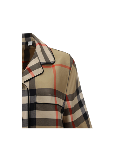 Shop Burberry Tierney Shirt In Archive Beige Ip Chk